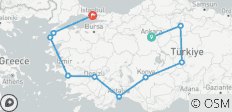 Des légendes à l\'histoire L\'héritage des civilisations et de la culture de la Turquie - Circuit de 14 jours - 10 destinations