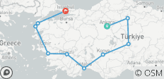 Des légendes à l\'histoire L\'héritage des civilisations et de la culture de la Turquie - Circuit de 14 jours - 10 destinations