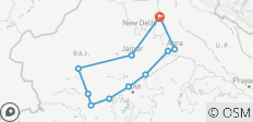 Rajasthan Erfgoed en Wildlife met Taj Mahal Tour - 11 bestemmingen