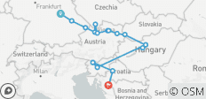 Le Danube en profondeur : Ljubljana et Zagreb 2027 – 14 jours (de Nuremberg au parc national des lacs de Plitvice)