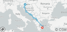 Zagreb nach Athen - Kroatien Balkan & Griechenland - Kleingruppenreise - 10 Destinationen