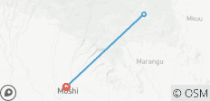 Le plus haut sommet d\'Afrique : Marangu 1 jour d\'excursion - 3 destinations
