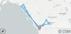 Rockies Explorer en cruise naar Alaska: Vancouver – Vancouver (2027) - 14 bestemmingen