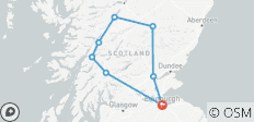 Desde Edimburgo: Excursión de 1 día al Lago Ness, Glen Coe y las Highlands - 8 destinos