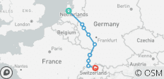 Amsterdam und die Juwelen des Rheins 2026|2027 - 10 Tage (von Amsterdam bis Zürich) - 10 Destinationen