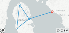 Tocht naar het eiland Arran (8 dagen) - 6 bestemmingen