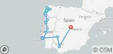 Santiago, Portugal & Sevilla met de trein - 9 dagen - 16 bestemmingen
