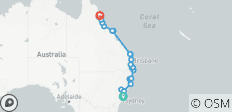 Aventure de Sydney à Cairns - 22 destinations
