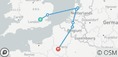 London, Amsterdam and Paris - 7 destinations