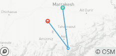 Eén dag, eindeloze herinneringen: trektocht door de Atlas, quad door de woestijn, kameeltocht bij zonsondergang, diner in Agafay. - 3 bestemmingen
