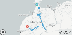 Circuit de 6 jours à Marrakech via le désert de Merzouga depuis Tanger - 15 destinations