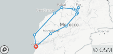 7-daagse privéreis naar keizerlijke steden vanuit Agadir - 12 bestemmingen