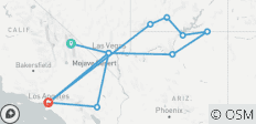 5 jours au départ de Los Angeles pour découvrir le Grand Canyon, Antelope Canyon, Bryce, Zion, Monument Valley, Joshua Tree et la Vallée de la Mort - 11 destinations