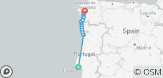 Camino (Full Portuguese) Coastal Guided *COACH*TREK* (All Inclusive) - 14 destinations