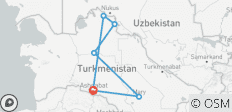 Viaje en grupo reducido de 5 días a Turkmenistán - 6 destinos