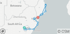 Zulu Trail - Lesotho, Zuid-Afrika, Eswatini, Mozambique - 20 bestemmingen