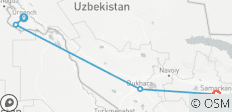 Viaje garantizado de 7 días a Uzbekistán - Ciudades antiguas, cultura intemporal y magia de la Ruta de la Seda - 4 destinos