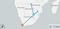 Chutes Victoria, Kruger et Le Cap - 11 jours - 5 destinations