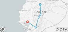 8 Tager Urlaub in den ecuadorianischen Anden und an der Küste: Cotopaxi, Quilotoa, Baños, Chimborazo, Ingapirca, Cajas und Guayaquil, Privatreise - 6 Destinationen
