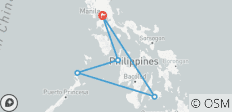 12 jours d\'escapades aux plages des Philippines (guide privé et chauffeur)Family Tour) - 5 destinations