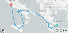 Athene, het schiereiland & Sicilië – eindpunt Rome - 20 bestemmingen
