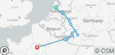 Le Rhin et la Moselle : canaux, vignobles et châteaux avec 2 nuits à Amsterdam et 2 nuits à Paris - 13 destinations