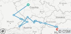 Illuminations on the Danube with 2 Nights in Prague (Eastbound) 2027 - 16 destinations