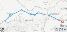 Danube Symphony avec 2 nuits à Munich et 1 nuit à Budapest (vers l\'est) 2027 - 12 destinations