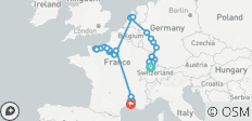 Chef-d\'œuvre européen : le Rhin, la Seine et le Rhône dévoilés 2027 - 43 destinations