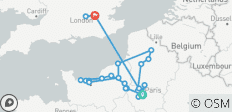Croisière commémorative et historique de la Seconde Guerre mondiale de Paris à la Normandie avec 3 nuits à Londres 2027 - 24 destinations