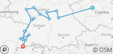 Weihnachtszeit von Nürnberg nach Basel mit 2 Nächten in Prag - 18 Destinationen
