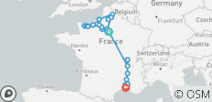 Croisière historique et commémorative de la Seconde Guerre mondiale dans la Grande France (en direction du sud) - 29 destinations