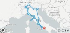Italië\'s wonderen Rome naar Napels Expeditie - 14 dagen - 42 bestemmingen