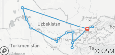 Viaje de Aventura a Uzbekistán - Viaje Privado - 14 destinos