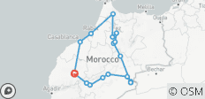 10-Day Private Morocco Tour : Complete Discovery from/to Marrakech Via Desert Camp, Fes, Chefchaouen - 18 destinations