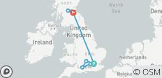 Eine Reise mit dem Zug von London nach Edinburgh - 9 Destinationen