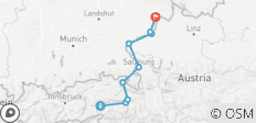 Tauern-Radweg, Krimml - Passau - 9 destinations