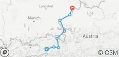 Tauern-Radweg, Krimml - Passau - 8 destinations