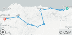 Way of St James - begeleide e-bike tocht (8 dagen) - 12 bestemmingen