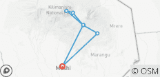 Kilimanjaro über die Marangu-Route - 5 Tage Klettern + 2 Tage im Hotel - 7 Destinationen