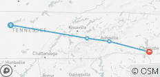 Vacances à Nashville et dans les Smoky Mountains avec Gatlinburg et Asheville (de Nashville, TN à Asheville, NC) (2027) - 4 destinations