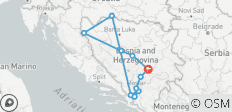 7 jours à travers la Bosnie : Nature, histoire et culture - 11 destinations