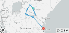 Aangepaste 13-daagse privéreis Kenia & Tanzania met strand op Zanzibar - 8 bestemmingen