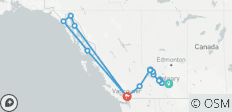 Rockies Icons & Alaska Kreuzfahrt Calgary nach Vancouver - - 20 Destinationen