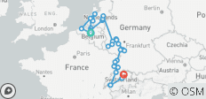 Le Rhin et la Moselle romantiques, avec la Suisse et la Belgique enchanteresse 2027 – 22 jours (de Bruxelles à Zurich) - 35 destinations