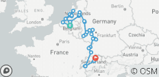 Romantique Rhin et Moselle avec Suisse et Bruges 2027 - 22 jours (from Bruxelles to Zurich) - 35 destinations