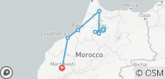 Vanuit Fez : 5-daagse privé Marokkaanse keizerlijke steden tour & Chefchaouen - 7 bestemmingen