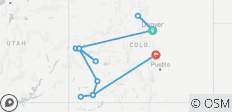 Les Rocheuses du Colorado avec parcs nationaux et trains historiques (de Denver, CO à Colorado Springs, CO) (2027) - 12 destinations