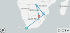11 jours d\'exploration luxueuse de l\'Afrique australe - 13 destinations
