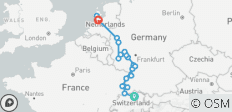 Juwelen des Rheins & Amsterdam 2027 - 10 Tage (von Zürich bis Amsterdam) - 21 Destinationen